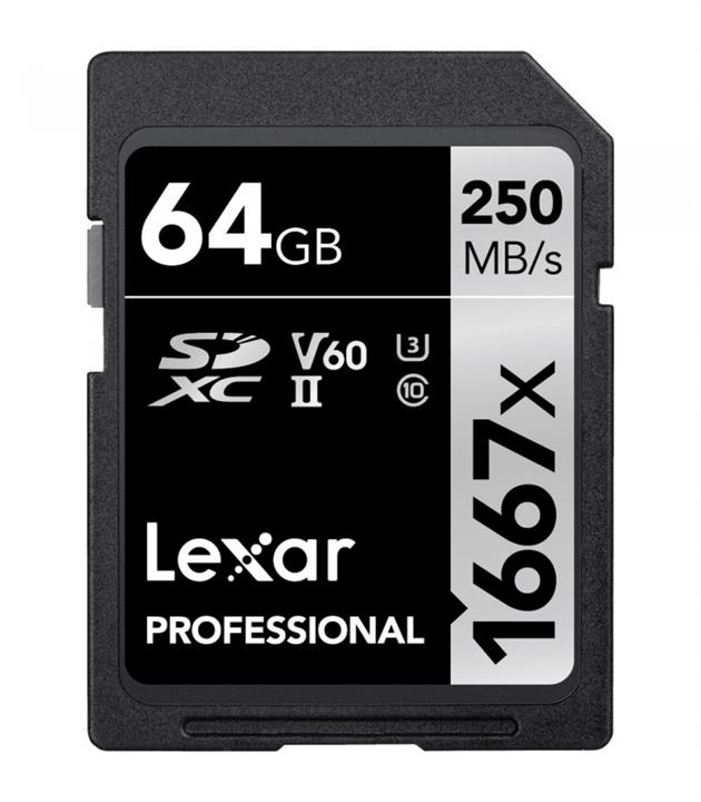 کارت حافظه Lexar 64GB Professional 1667x UHS-II SDXC